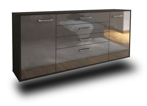 Sideboard Alexandria, Grau Studio (180x79x35cm) - Stil.Zeit Möbel GmbH