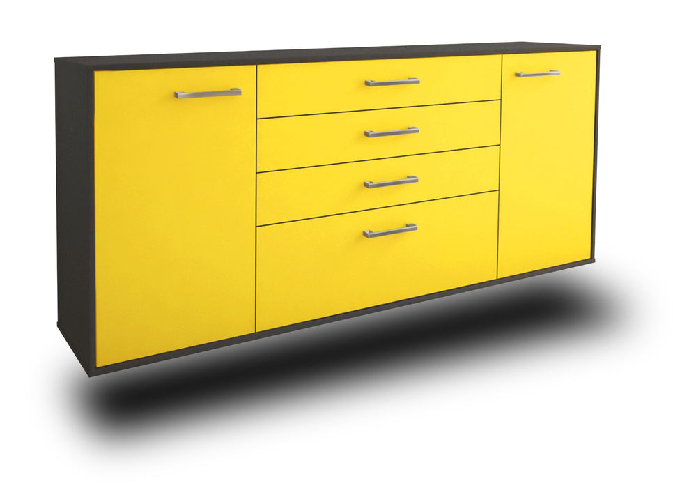 Sideboard Alexandria, Gelb Studio (180x79x35cm) - Stil.Zeit Möbel GmbH