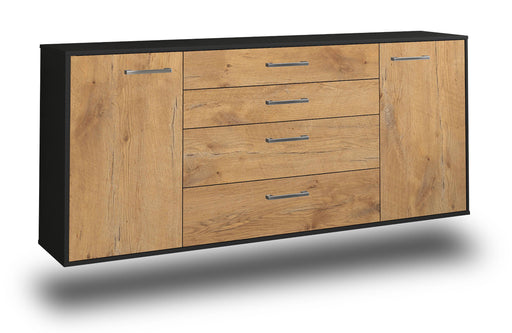 Sideboard Bridgeport, Eiche Studio (180x79x35cm) - Stil.Zeit Möbel GmbH