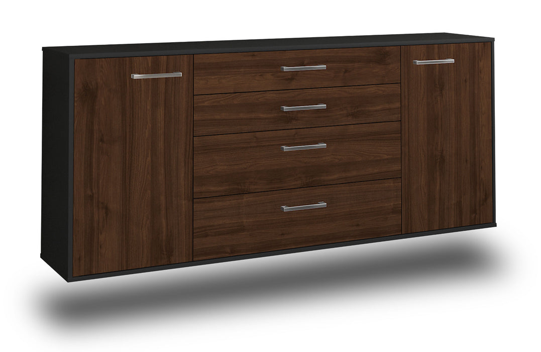 Sideboard Bridgeport, Walnuss Studio (180x79x35cm) - Stil.Zeit Möbel GmbH