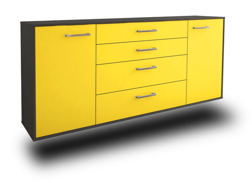 Sideboard Bridgeport, Gelb Studio (180x79x35cm) - Stil.Zeit Möbel GmbH