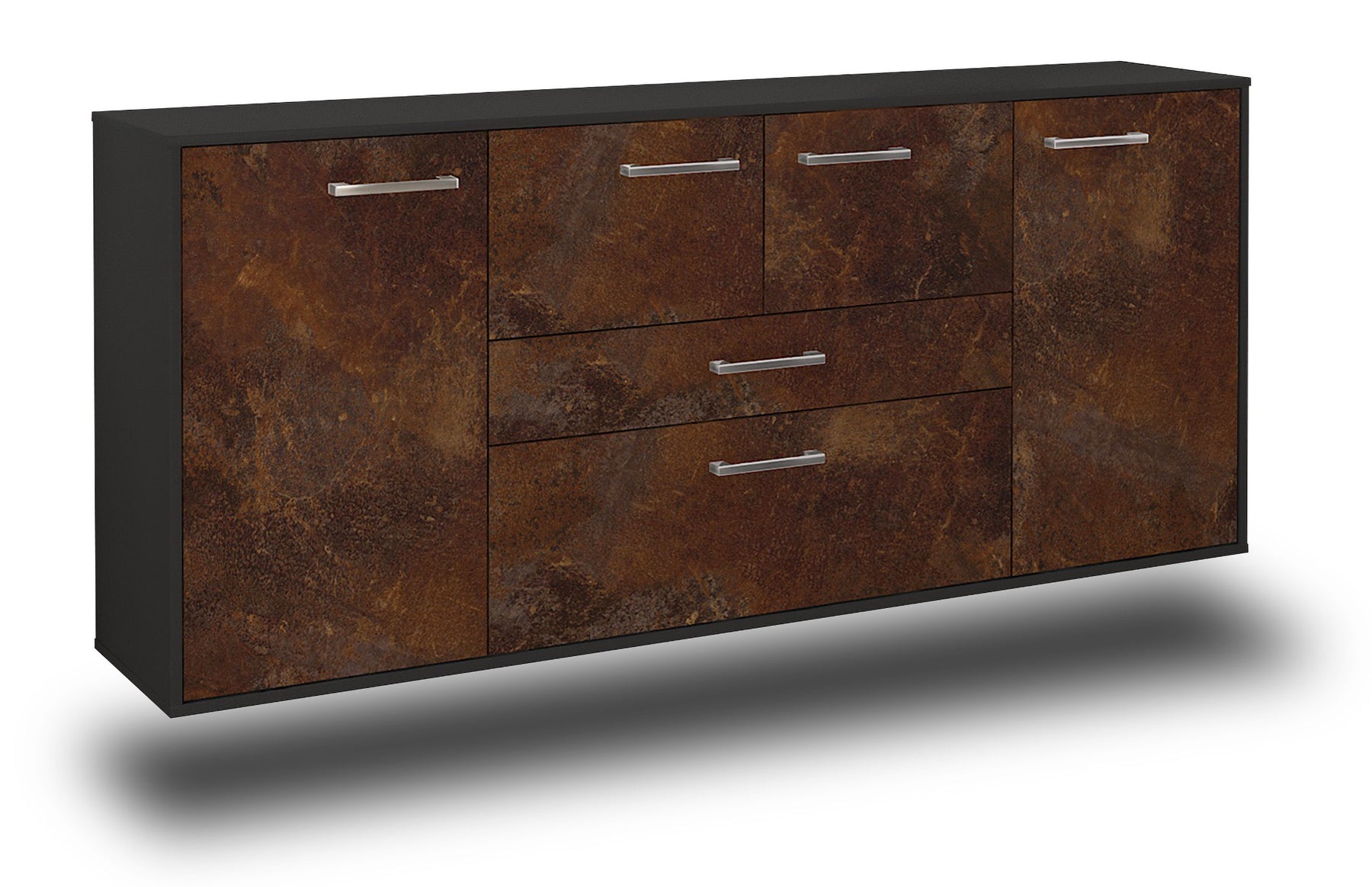 Sideboard Orange, Rost Studio (180x79x35cm) - Stil.Zeit Möbel GmbH