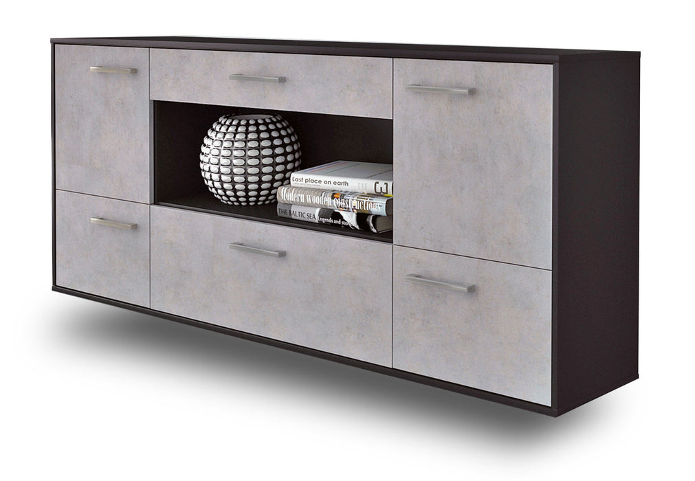 Sideboard East Los Angeles, Beton Studio (180x79x35cm) - Stil.Zeit Möbel GmbH