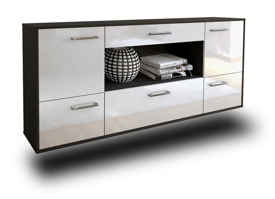 Sideboard East Los Angeles, Weiß Studio (180x79x35cm) - Stil.Zeit Möbel GmbH