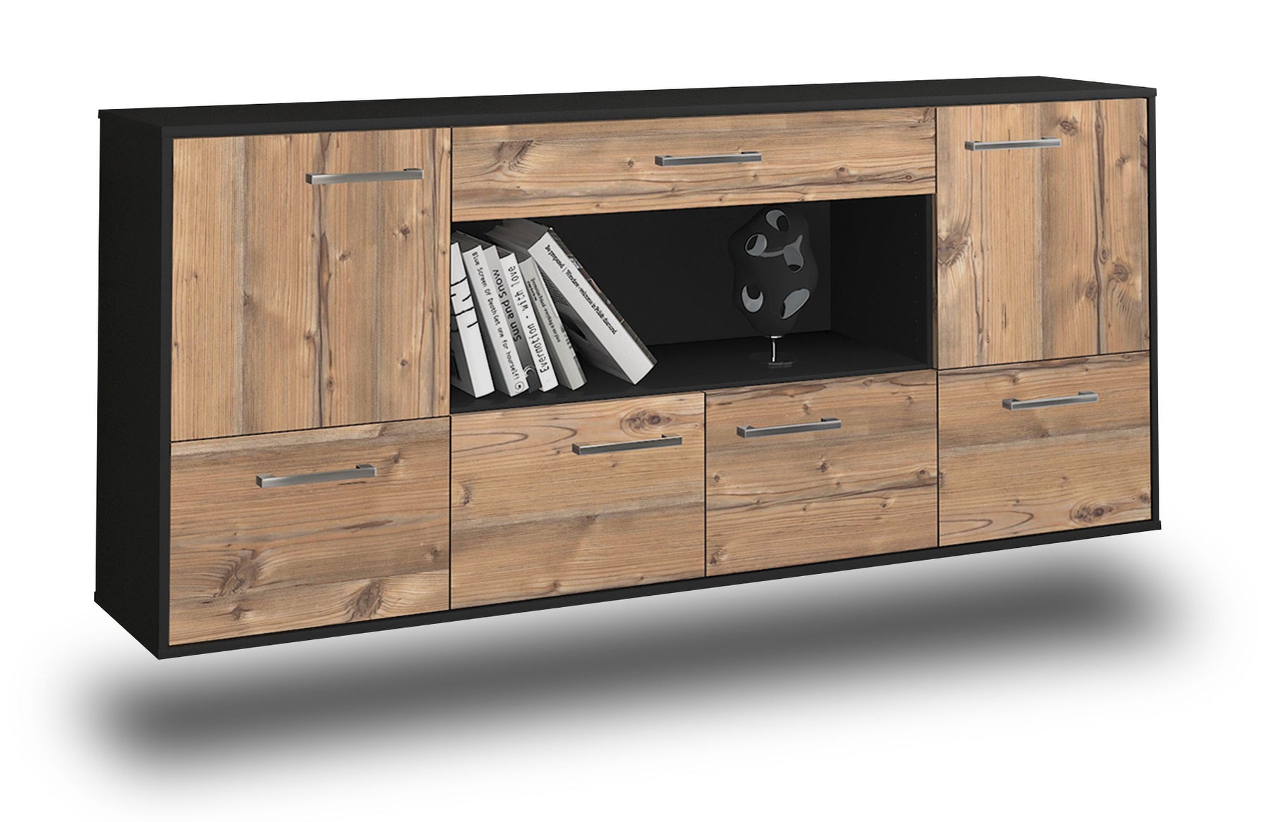 Sideboard Fullerton, Pinie Studio (180x79x35cm) - Stil.Zeit Möbel GmbH