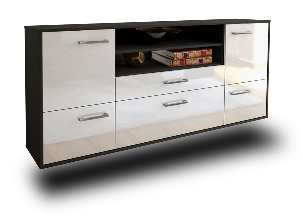 Sideboard Elk Grove, Weiß Studio (180x79x35cm) - Stil.Zeit Möbel GmbH