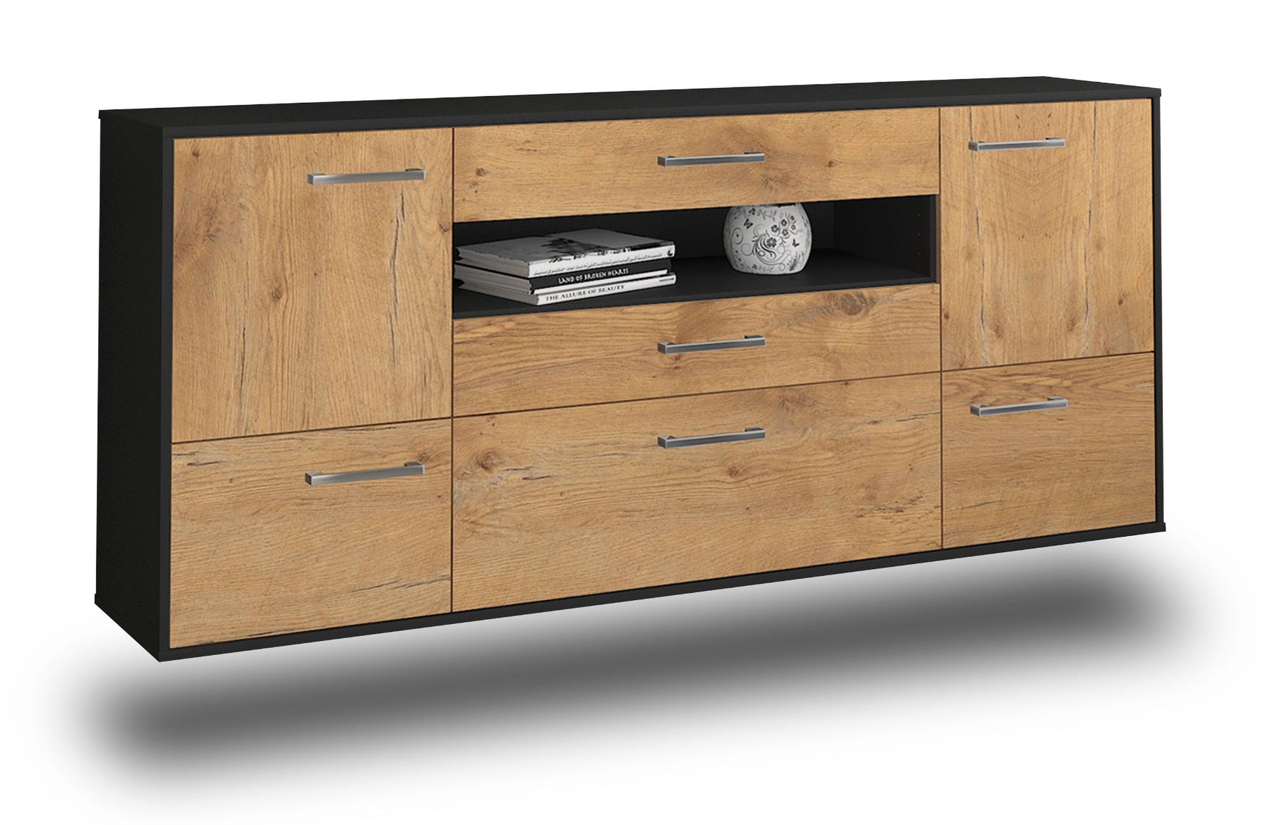 Sideboard Savannah, Eiche Studio (180x79x35cm) - Stil.Zeit Möbel GmbH