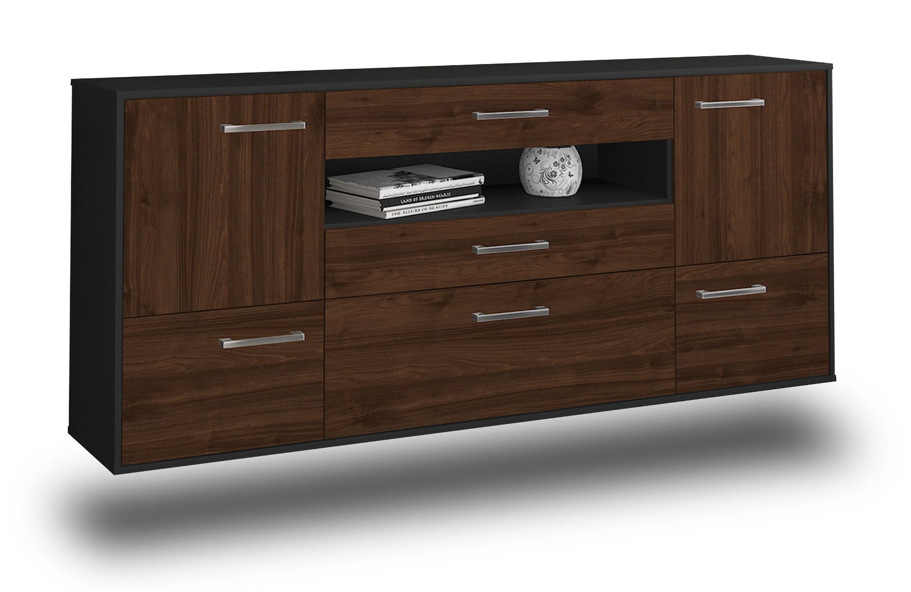 Sideboard Savannah, Walnuss Studio (180x79x35cm) - Stil.Zeit Möbel GmbH