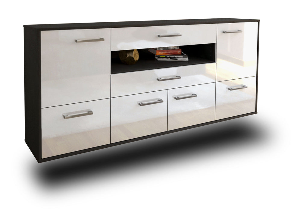 Sideboard McAllen, Weiß Studio (180x79x35cm) - Stil.Zeit Möbel GmbH