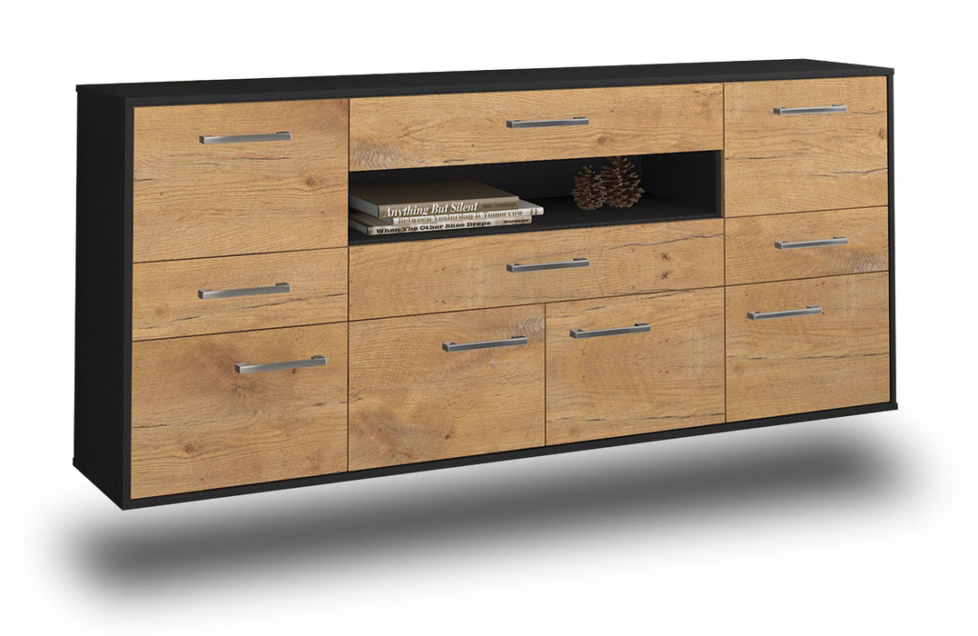 Sideboard Coral Springs, Eiche Studio (180x79x35cm) - Stil.Zeit Möbel GmbH