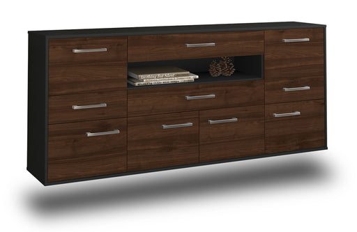 Sideboard Coral Springs, Walnuss Studio (180x79x35cm) - Stil.Zeit Möbel GmbH