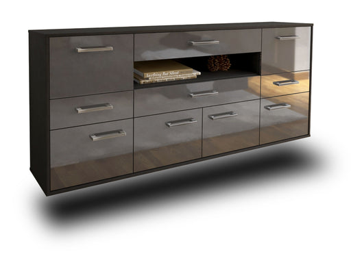 Sideboard Coral Springs, Grau Studio (180x79x35cm) - Stil.Zeit Möbel GmbH