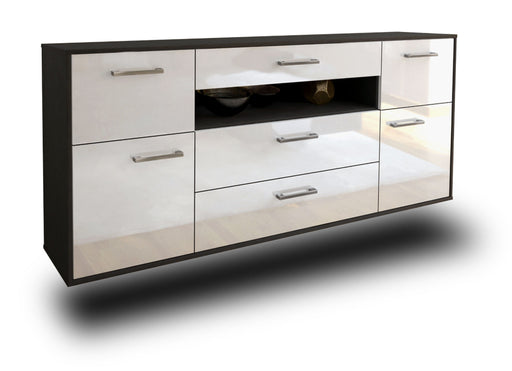 Sideboard Elizabeth, Weiß Studio (180x79x35cm) - Stil.Zeit Möbel GmbH