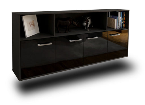 Sideboard Columbia, Schwarz Studio (180x79x35cm) - Stil.Zeit Möbel GmbH