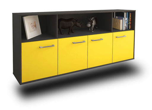 Sideboard Columbia, Gelb Studio (180x79x35cm) - Stil.Zeit Möbel GmbH