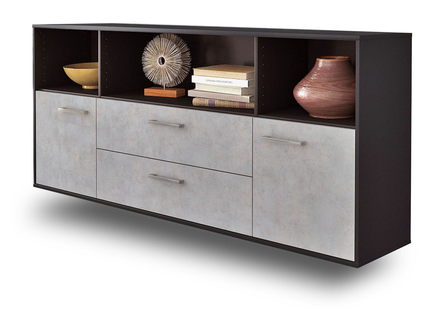 Sideboard Hartford, Beton Studio (180x79x35cm) - Stil.Zeit Möbel GmbH