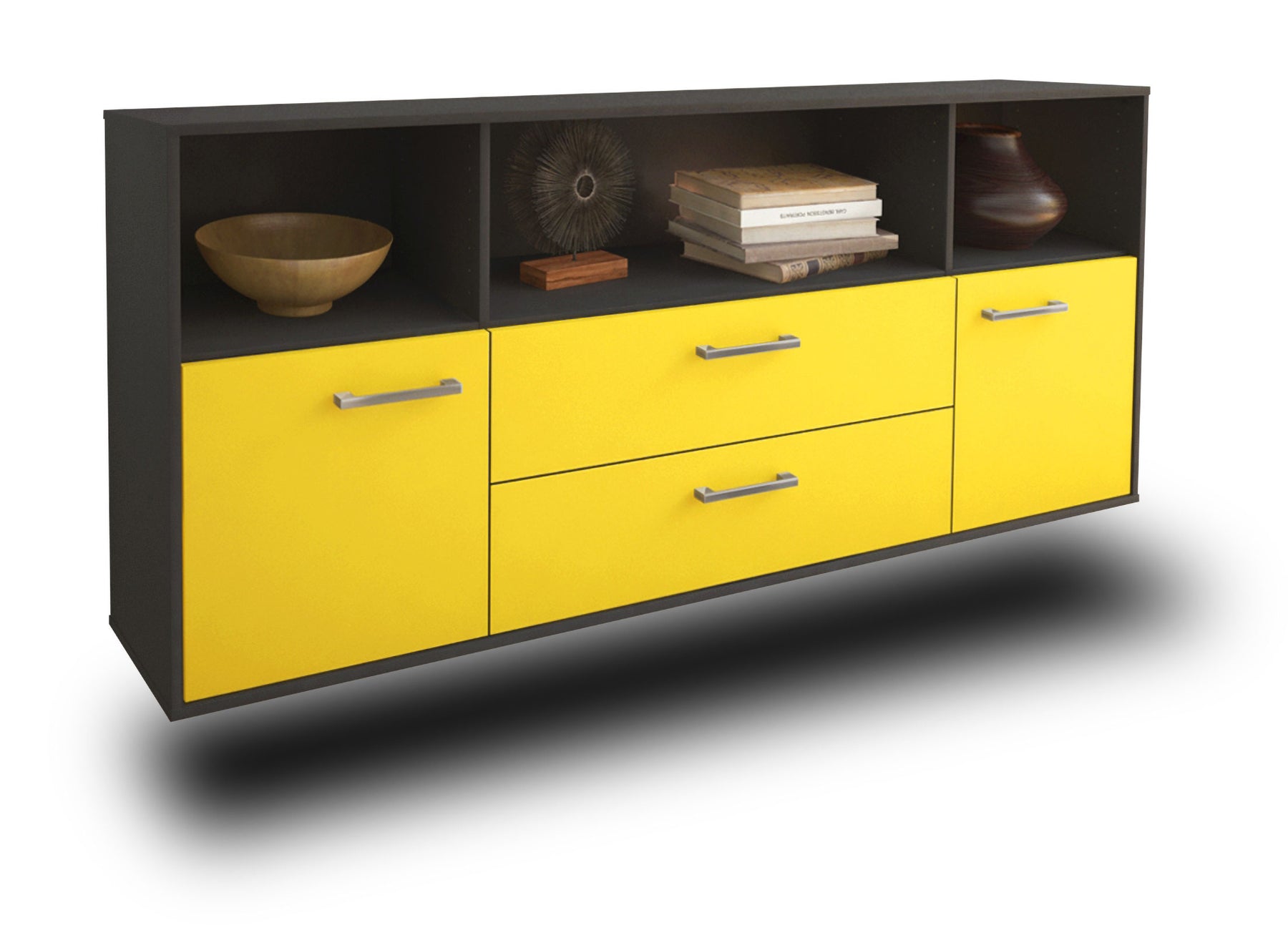 Sideboard Hartford, Gelb Studio (180x79x35cm) - Stil.Zeit Möbel GmbH