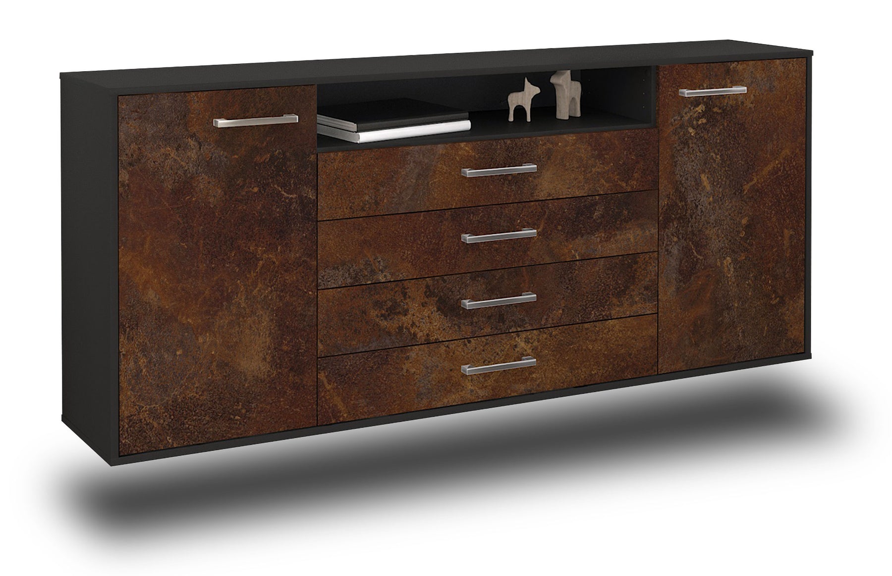 Sideboard New Haven, Rost Studio (180x79x35cm) - Stil.Zeit Möbel GmbH