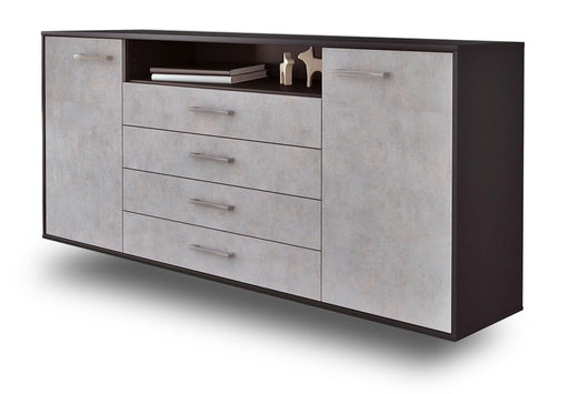 Sideboard New Haven, Beton Studio (180x79x35cm) - Stil.Zeit Möbel GmbH