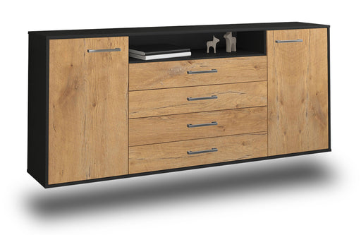 Sideboard New Haven, Eiche Studio (180x79x35cm) - Stil.Zeit Möbel GmbH