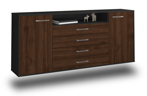 Sideboard New Haven, Walnuss Studio (180x79x35cm) - Stil.Zeit Möbel GmbH