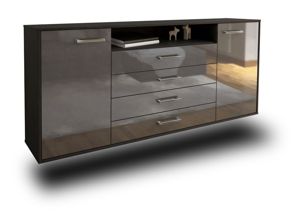 Sideboard New Haven, Grau Studio (180x79x35cm) - Stil.Zeit Möbel GmbH