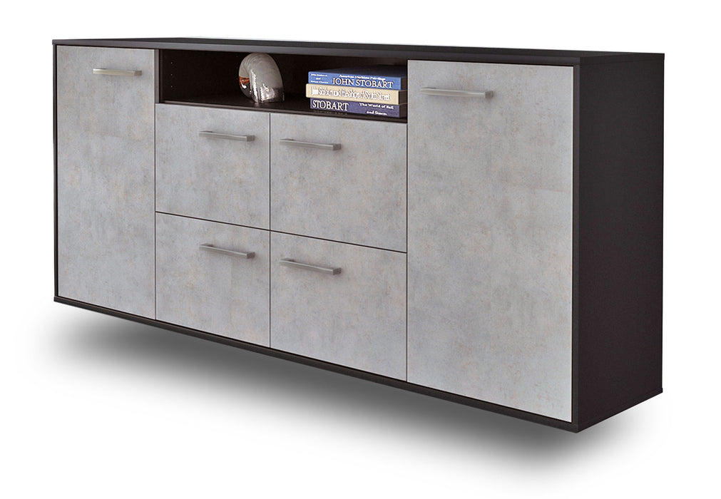 Sideboard Carrollton, Beton Studio (180x79x35cm) - Stil.Zeit Möbel GmbH