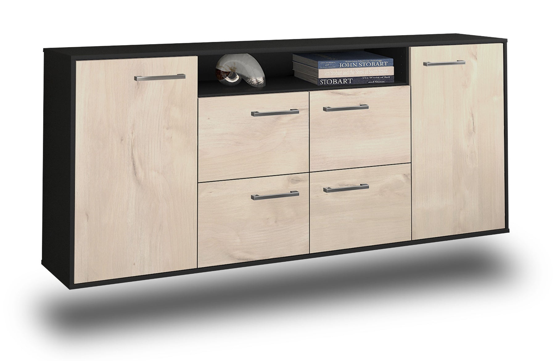 Sideboard Carrollton, Zeder Studio (180x79x35cm) - Stil.Zeit Möbel GmbH