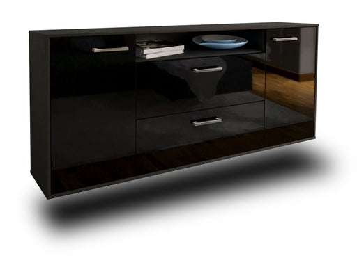 Sideboard Thousand Oaks, Schwarz Studio (180x79x35cm) - Stil.Zeit Möbel GmbH