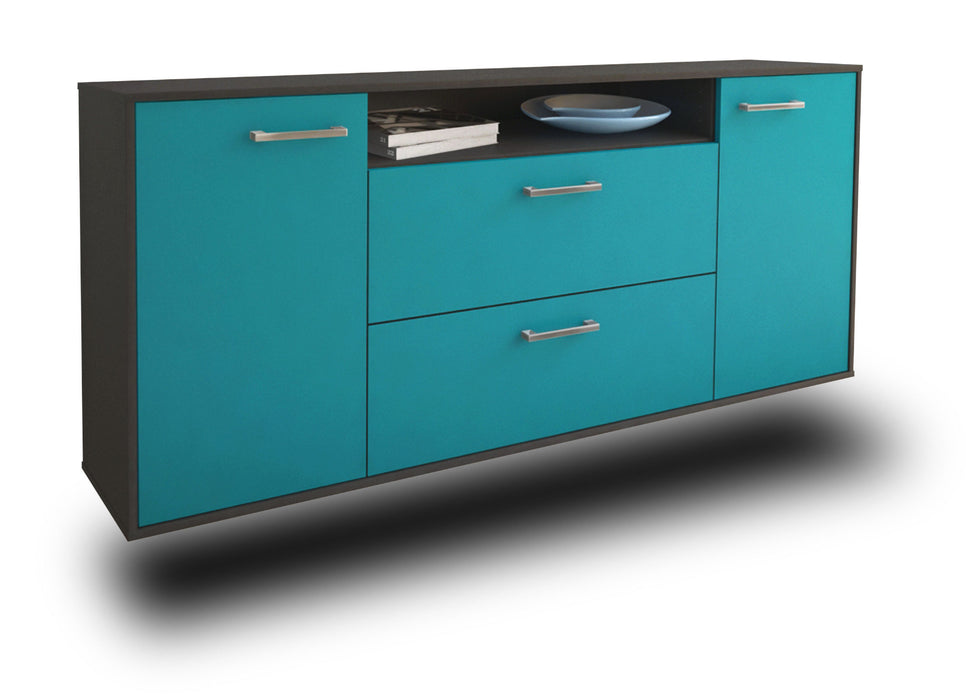 Sideboard Thousand Oaks, Tuerkis Studio (180x79x35cm) - Stil.Zeit Möbel GmbH