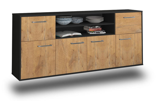 Sideboard Topeka, Eiche Studio (180x79x35cm) - Stil.Zeit Möbel GmbH