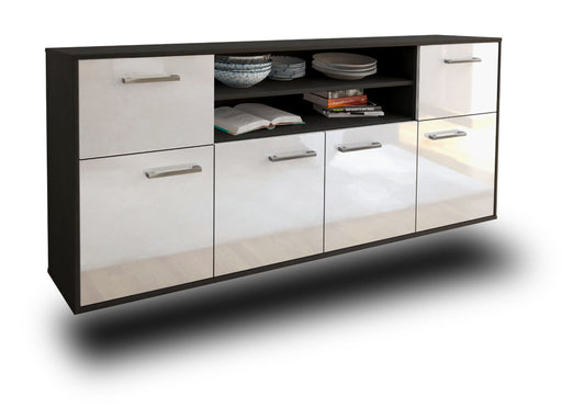 Sideboard Topeka, Weiß Studio (180x79x35cm) - Stil.Zeit Möbel GmbH