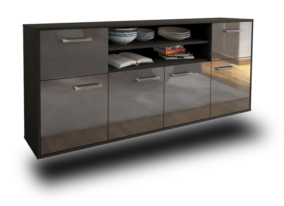 Sideboard Topeka, Grau Studio (180x79x35cm) - Stil.Zeit Möbel GmbH