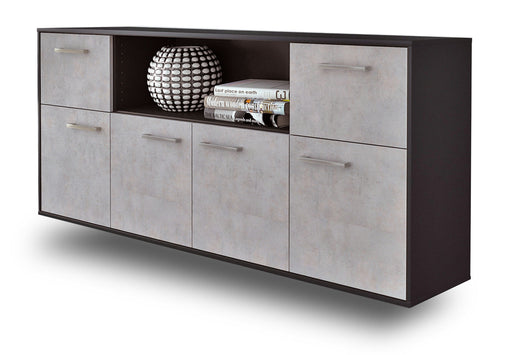 Sideboard West Valley City, Beton Studio (180x79x35cm) - Stil.Zeit Möbel GmbH