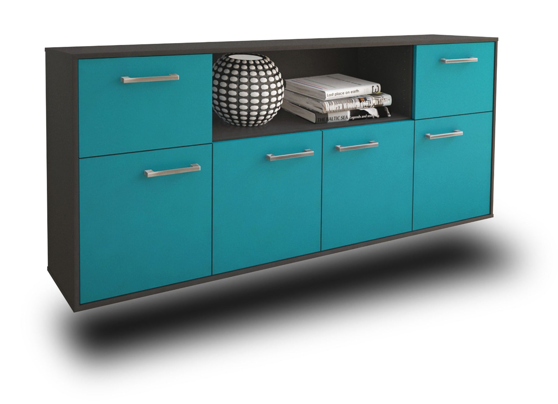 Sideboard West Valley City, Tuerkis Studio (180x79x35cm) - Stil.Zeit Möbel GmbH