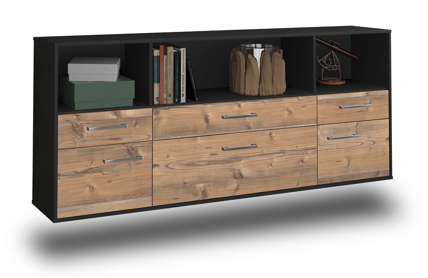 Sideboard Cary, Pinie Studio (180x79x35cm) - Stil.Zeit Möbel GmbH