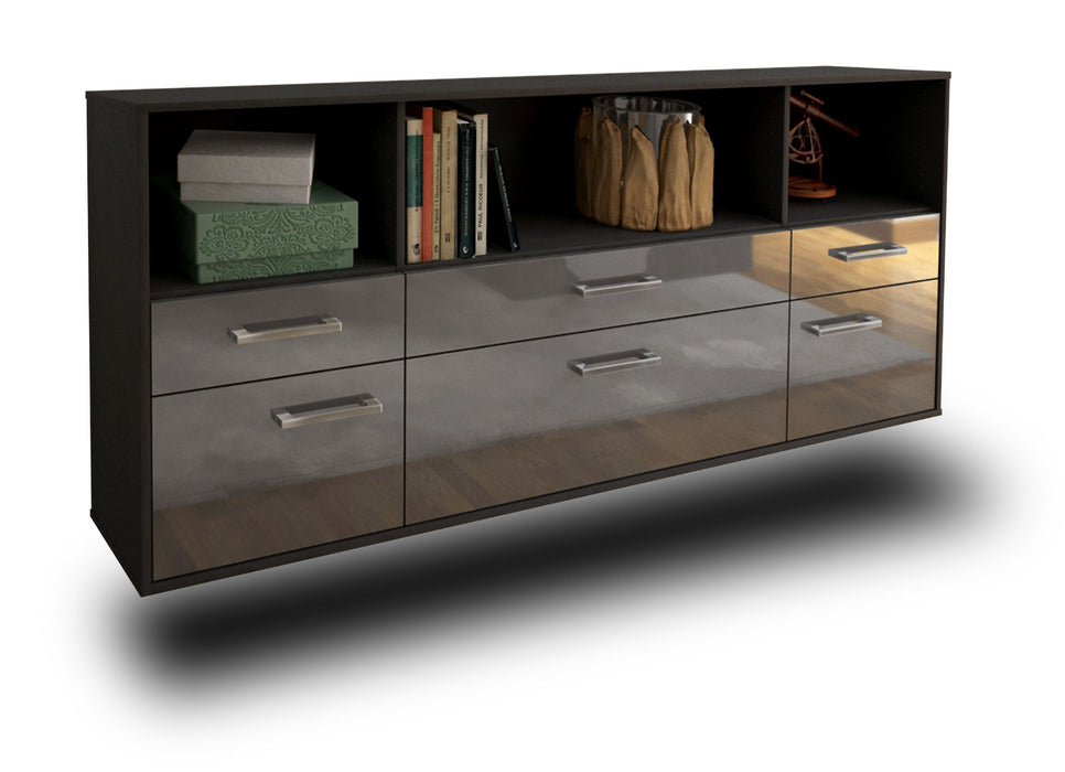 Sideboard Cary, Grau Studio (180x79x35cm) - Stil.Zeit Möbel GmbH