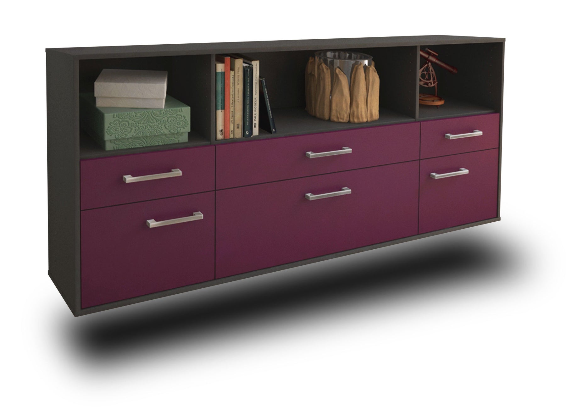 Sideboard Cary, Lila Studio (180x79x35cm) - Stil.Zeit Möbel GmbH