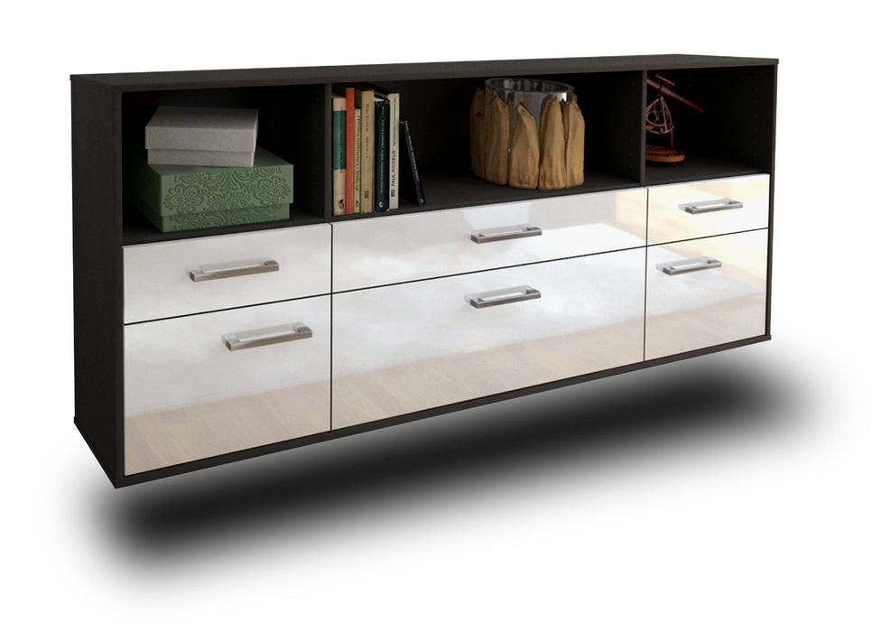 Sideboard Bellevue, Weiß Studio (180x79x35cm) - Stil.Zeit Möbel GmbH