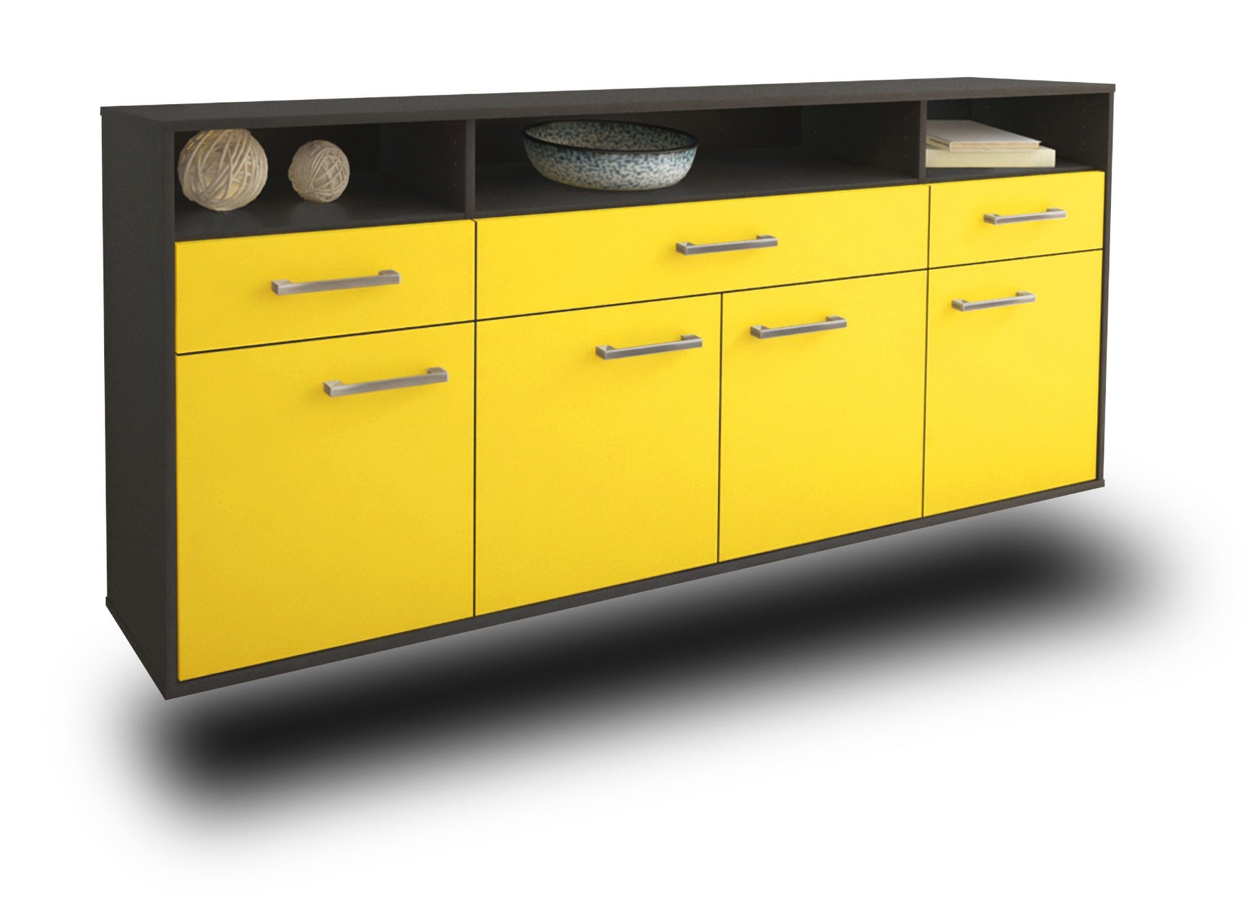 Sideboard Simi Valley, Gelb Studio (180x79x35cm) - Stil.Zeit Möbel GmbH