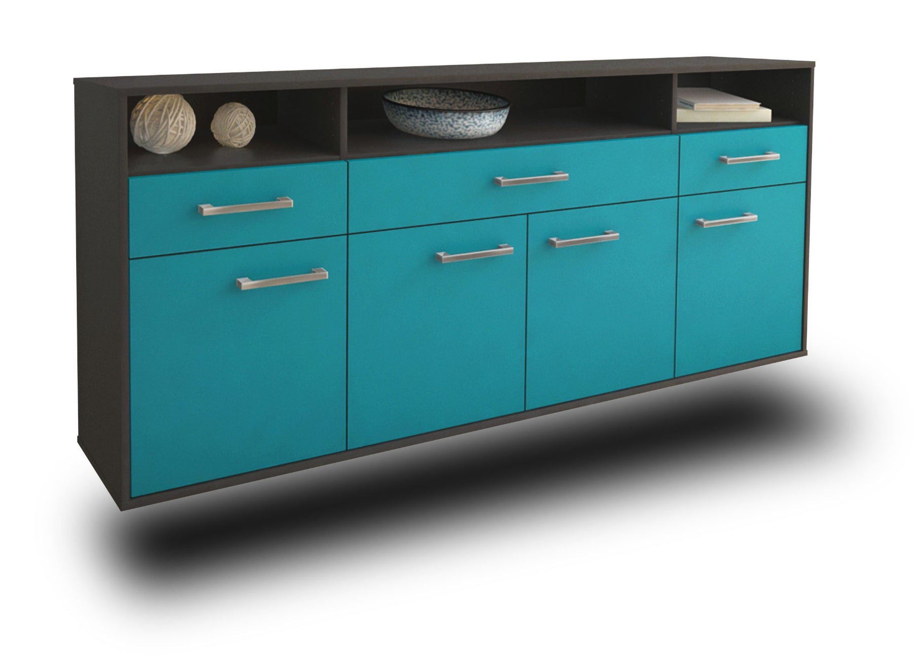 Sideboard Simi Valley, Tuerkis Studio (180x79x35cm) - Stil.Zeit Möbel GmbH