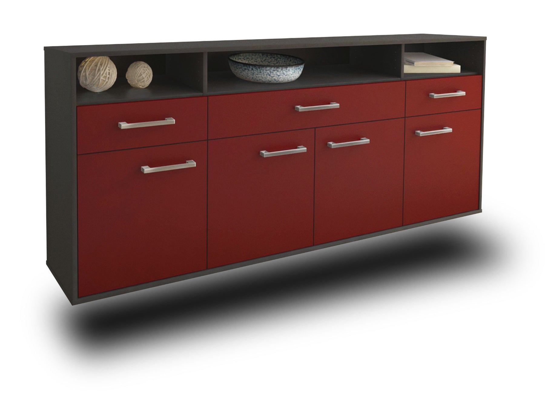 Sideboard Simi Valley, Bordeaux Studio (180x79x35cm) - Stil.Zeit Möbel GmbH