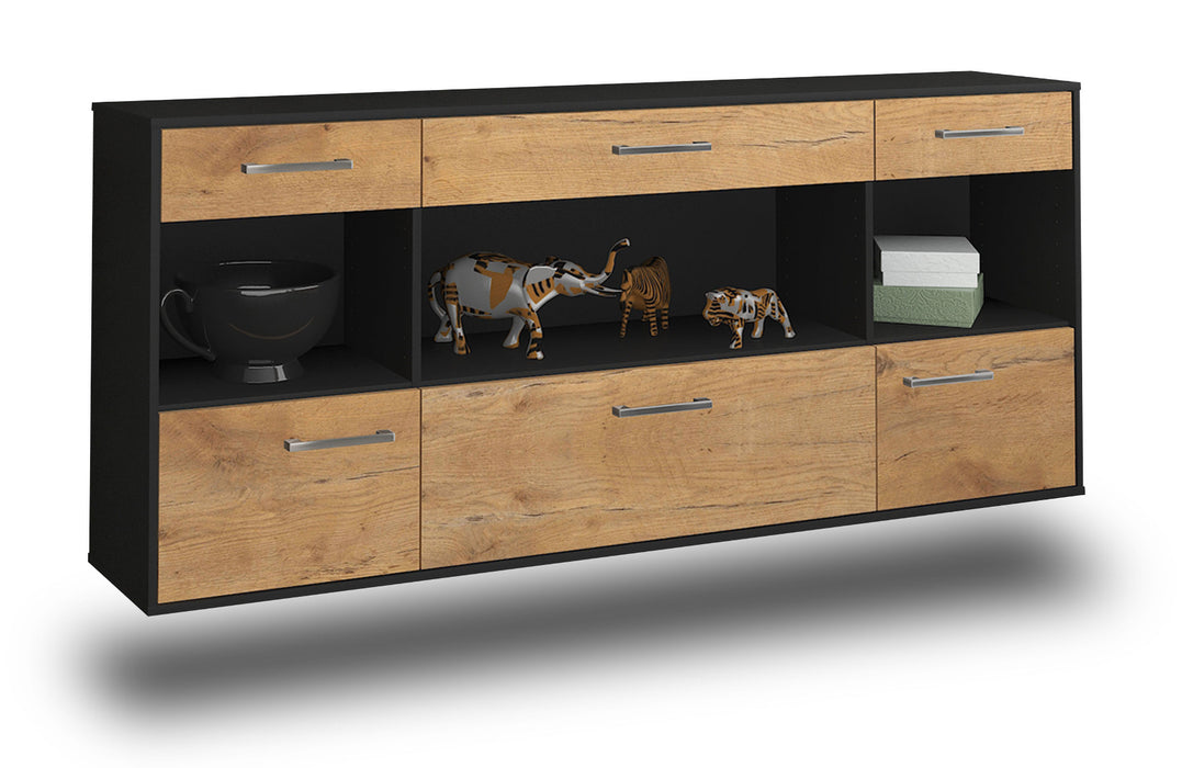 Sideboard Clarksville, Eiche Studio (180x79x35cm) - Stil.Zeit Möbel GmbH