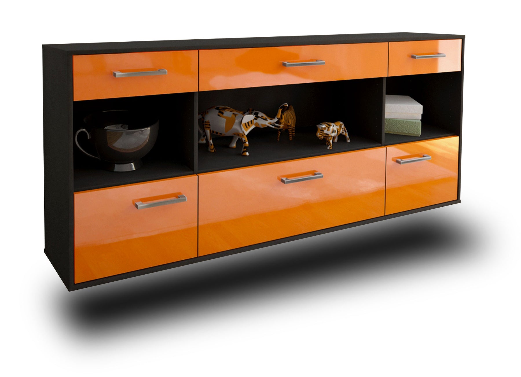 Sideboard Clarksville, Orange Studio (180x79x35cm) - Stil.Zeit Möbel GmbH