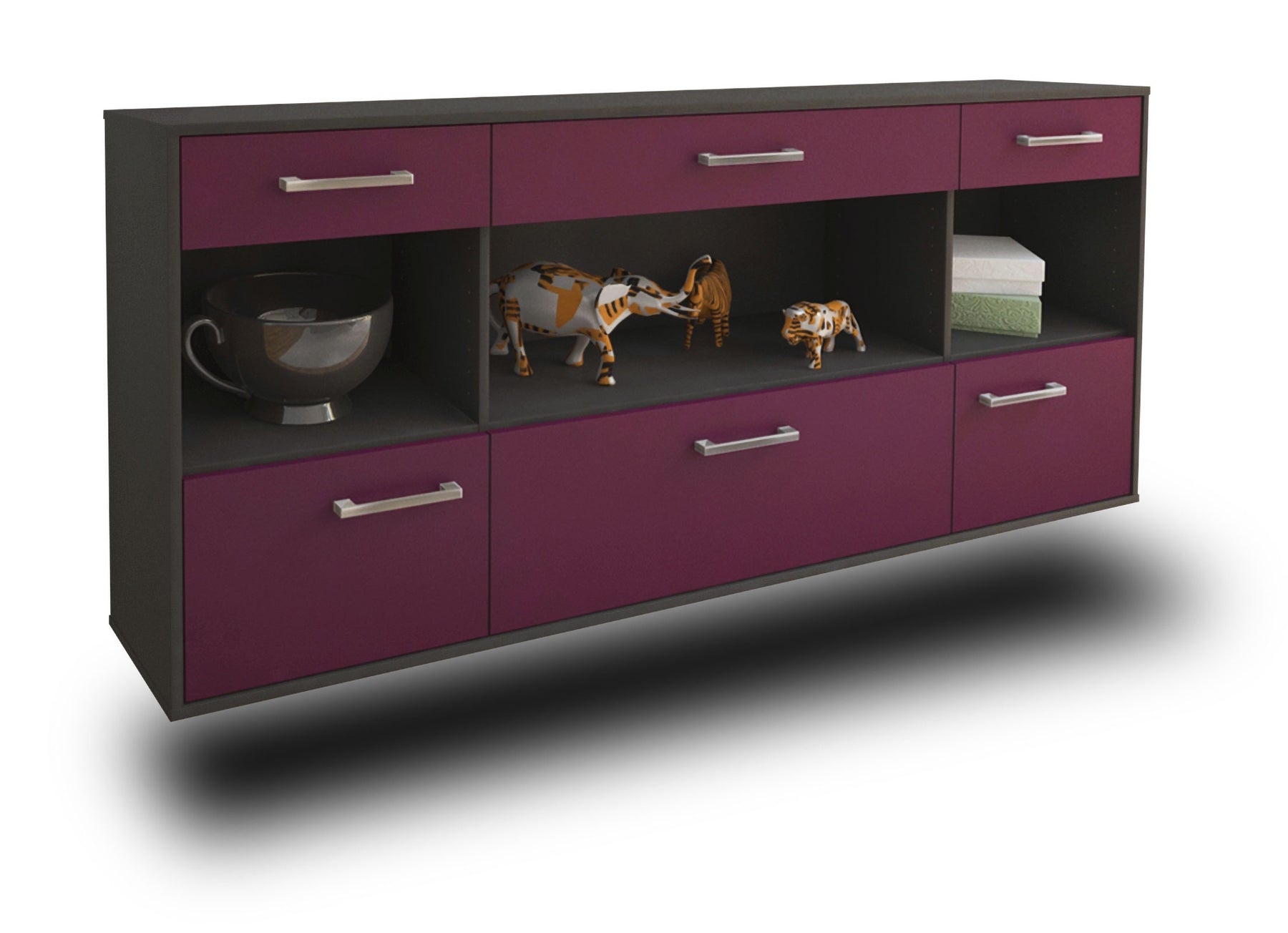 Sideboard Clarksville, Lila Studio (180x79x35cm) - Stil.Zeit Möbel GmbH