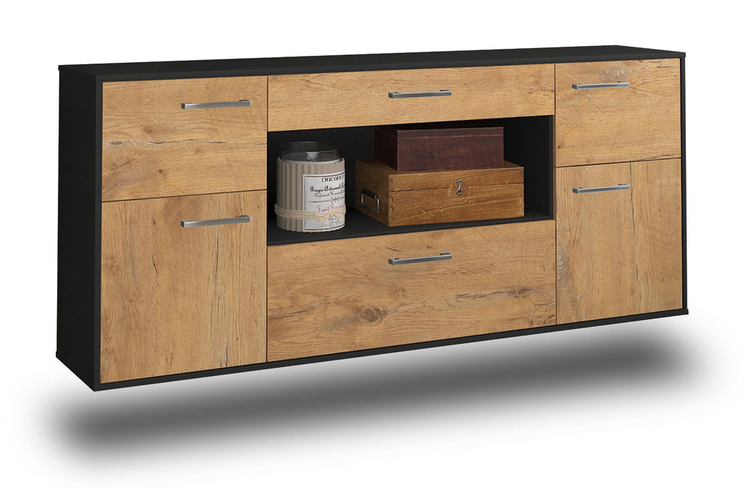 Sideboard Visalia, Eiche Studio (180x79x35cm) - Stil.Zeit Möbel GmbH