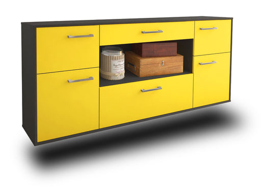 Sideboard Visalia, Gelb Studio (180x79x35cm) - Stil.Zeit Möbel GmbH