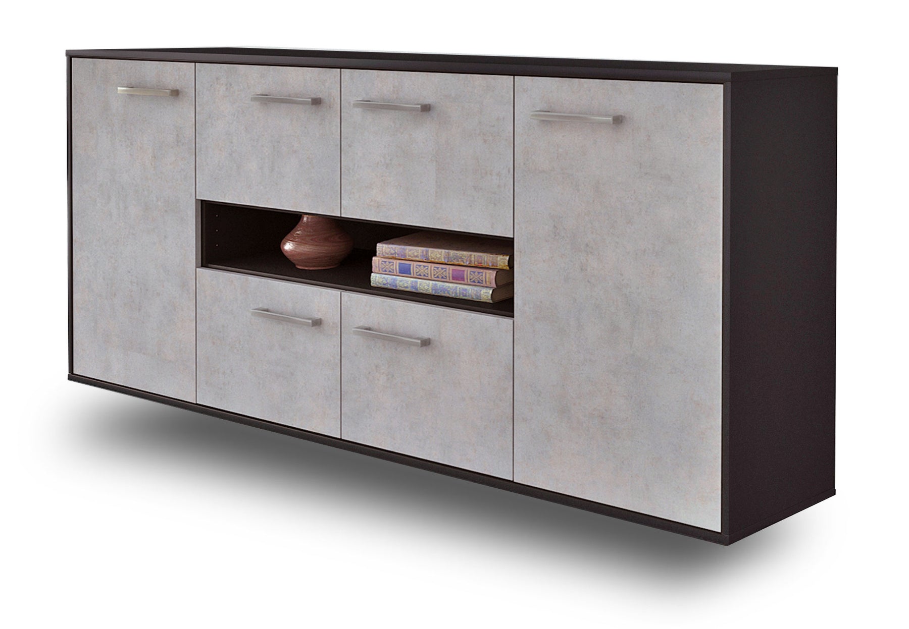 Sideboard Stamford, Beton Studio (180x79x35cm) - Stil.Zeit Möbel GmbH