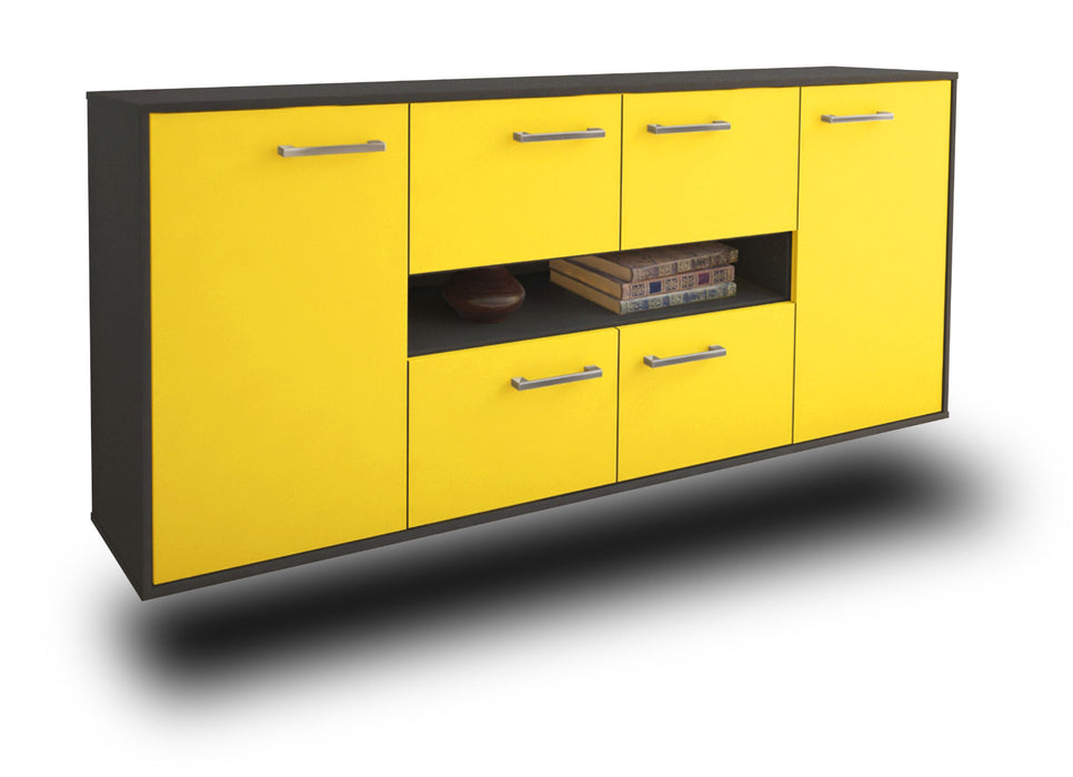 Sideboard Stamford, Gelb Studio (180x79x35cm) - Stil.Zeit Möbel GmbH