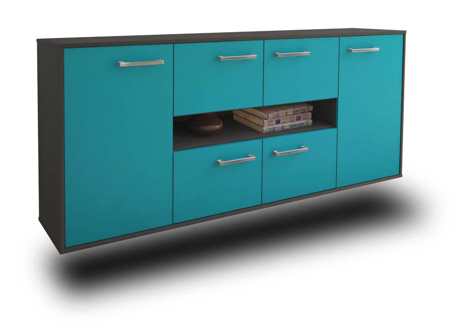 Sideboard Stamford, Tuerkis Studio (180x79x35cm) - Stil.Zeit Möbel GmbH